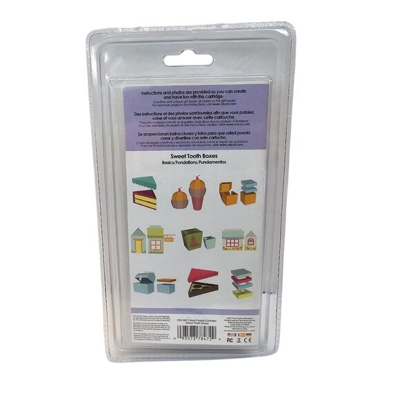 Cricut Projects Provo Craft Cartridge Sweet Tooth Boxes 2001097 NEW SEALED - Picture 2 of 6